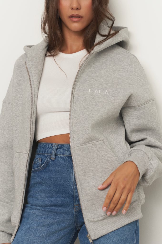 Zip hoodie MELANGE - Lialiathelabel.com
